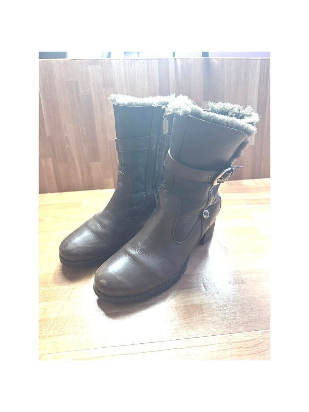 Blondo Fantasia women's waterproof boots, brown leather size 7